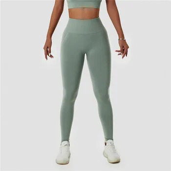 Dikişsiz Yoga Pantolon Eğitim Koşu fitness pantolonları Yüksek Bel Spor Tayt Sıkı Spor Pantolon Kadın