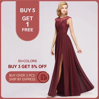MisShow Özel Dantel gelinlik modelleri Düğün İçin A-Line Hizmetçi Onur Kıyafeti Uzun Nişan Elbise Yarık Kadın Akşam Balo Elbisesi