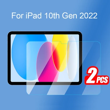 (2 Paket) temperli Cam Apple iPad 10 2022 10.9 inç 10th Nesil Kapsama Ekran Koruyucu Film