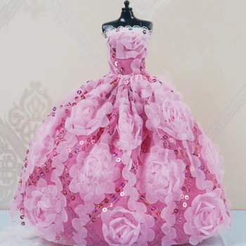 3 Stilleri El Yapımı Düğün Prenses Elbise Zarif Giyim Elbisesi Etek Ayakkabı 30cm Bebek Elbiseleri