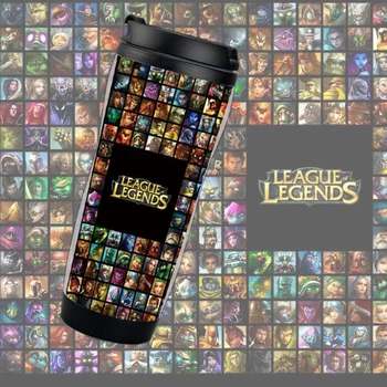ücretsiz shiping 350 ml seyahat kupa adversing kupa Promosyon fincan League of Legends fincan, kahve fincanı NetCafe kupa için fit