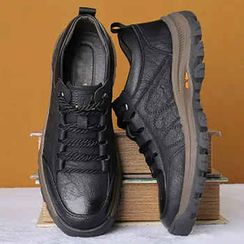 2021 Yeni Erkek rahat ayakkabılar Bahar Dantel-up Platformu Sneakers seyahat ayakkabısı Aşınmaya dayanıklı Ayakkabı İngiliz Tarzı erkek Spor Ayakkabı Ayakkabı