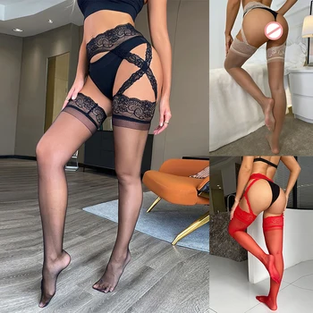 Moda Çorap Kadın Uzun Çorap balık ağı külotlu çorap Uyluk Yüksek Seksi Kadın Askı Çıplak Çorap İnce Pijama Sıcak Satış