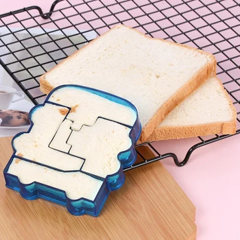 Çocuklar Sandviç Kesici Makinesi DIY Kek tost ekmeği Kesici Kalıp Mutfak Malzemeleri İçin Harika Öğle Yemeği Kutuları Bento Kutuları