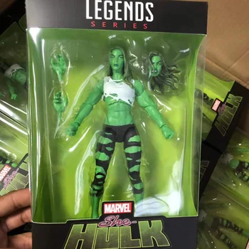 20 cm She-Hulk Aksiyon Figürü Kızgın Normal Kafa Sürüm Hiçbir Ekstra Koleksiyon Oyuncaklar Bebek Hulkettes Marvel Legends Jennifer Susan Oyuncak