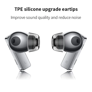 Lateks Kulak İpuçları için Freebuds Pro 2 Kulaklık Uçları XİAOMİ 3 Pro Gürültü İptal TWS Gerçek kablosuz kulaklık İpuçları Kaymaz Ses Geçirmez