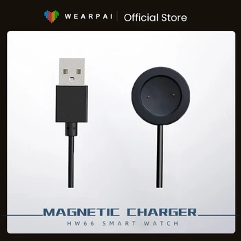 Orijinal Manyetik şarj cihazı HW66 akıllı saat USB Güç kablosu 2 pin Manyetik şarj