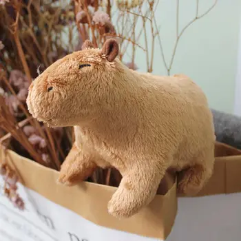 Simülasyon Hayvan Kapibara peluş oyuncaklar Sevimli Kapibara Peluş Bebek Dolması Yumuşak Hayvanlar çocuk oyuncakları Çocuklar noel hediyesi