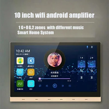 10 inç wifi android bluetooth amplifikatör duvar akıllı ev ses sistemi arka plan müzik denetleyicisi ses sistemi