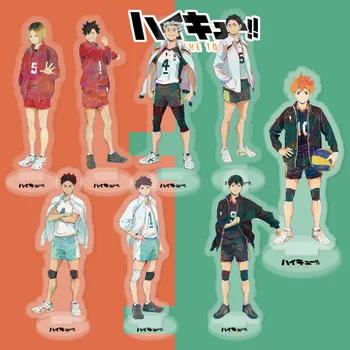 1 Adet Yeni Japonya Anime Haikyuu!! Akrilik Masa Standı Modeli Voleybol Gençler Aksiyon Figürü Plaka Tutucu Oyuncak Koleksiyonu Hediye