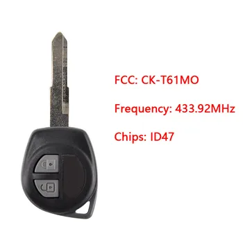 CN048020 Suzukı kült Xcross SX 2 düğmeli uzak anahtar 433.92 MHZ 47 çip FSK FCC CK-T61MO
