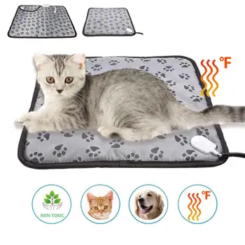 Yeni Su Geçirmez Pet Elektrikli isıtma pedi Kış köpek yatağı Isıtıcı Kedi Sıcak Battaniye AB / ABD Plug Ayarlanabilir Sıcaklık Sandalye Minderi