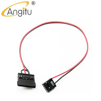 Angıtu ITX Anakart USB 9Pin için 1x 2x Sata SDD Güç Kablosu Adaptörü-30 cm