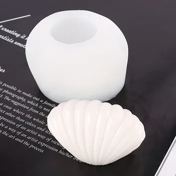 3D Kabuk Mum Kalıp El Yapımı Mum Yapımı Deniz Kabuğu Aromaterapi Alçı Kalıpları Kokulu Mum Kalıp Silikon Tarak Sabun Kalıp