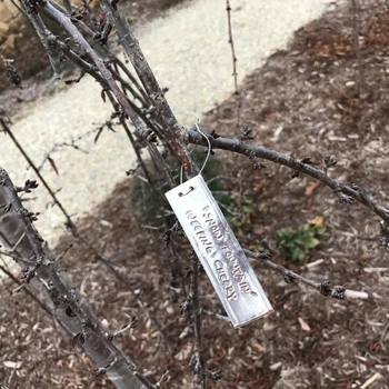 Alüminyum Ağaç Etiketleri Metal Teller ile Çift Taraflı Yazma Bitki Etiketleri Su Geçirmez Açık Bitki İşaretleyiciler İşaretleme için Damla Nakliye