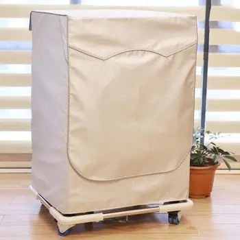 Tam Otomatik Rulo Yıkama Güneş Koruyucu Çamaşır Makinesi Su Geçirmez Kapak Kurutma Polyester Gümüş Toz Geçirmez çamaşır makinesi kılıfı