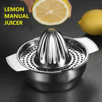 Taşınabilir Limon Portakal Manuel Meyve Sıkacağı Paslanmaz Çelik Mutfak Aksesuarları Araçları Narenciye 100 % Ham El Preslenmiş Suyu Üreticisi