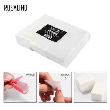 ROSALIND Lint Ücretsiz Peçeteler Tırnak Yağ Çözücü 700 Adet / grup Oje Çıkarıcı Mendil Pamuk Yağ Nail Art Manikür Aracı