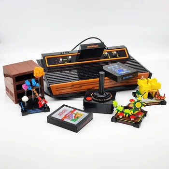 Yaratıcı Uzman Atari 2600 Kaset Teyp Oyun Konsolu Modeli Moc Fikirleri Yapı Taşı Tuğla 10306 Eğitici Çocuk Oyuncak 2532 adet