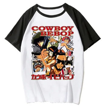 kovboy bebop yaz üst erkekler estetik streetwear manga anime vintage tshirt t shirt streetwear