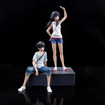Anime Ayrışma sizinle Amano Hina ve Morishima Hodaka Aksiyon Figürü Tabanı ile Oturmak ve Standı 18cm PVC Koleksiyon Model Oyuncaklar
