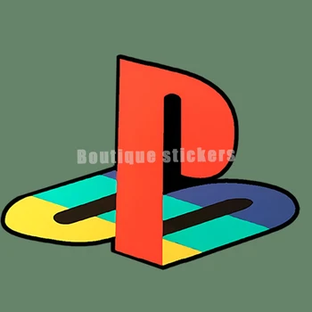 Douyin Net Kırmızı Araba Araba Sticker PS2 Logo Nostaljik bağımsız Oyun Araba Kapı Araba Sticker Yan Kapı Yaratıcı Araba Şekli