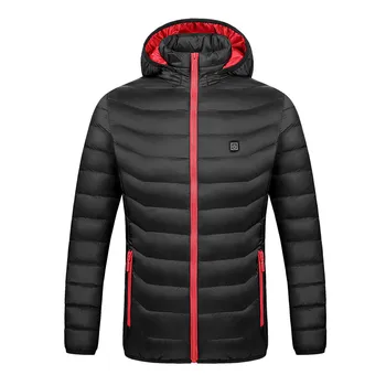 2020 Kış kadın erkek Ceket Rahat Giyim Akıllı USB Karın Geri Elektrikli Isıtma Sıcak pamuklu ceket