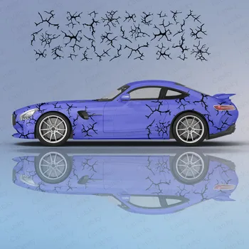 Canavar pençeleri scratch yıldırım Araba Çıkartması Grafik Vinil çıkartması Kapak Desen Ambalaj Çıkartması özel DIY tasarım süslü çıkartmalar