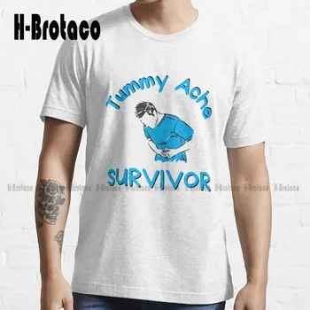 Karın Ağrısı Survivor Gömlek Trend T-Shirt Beyaz Gömlek Kadınlar İçin Seksi Özel Yetişkin Genç Unisex Dijital Baskı Tee Gömlek