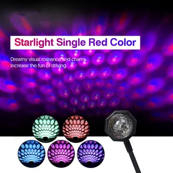 Yeni Romantik LED Yıldızlı Gökyüzü Gece Lambası USB Powered Galaxy Yıldız Projektör Lambası Araba Çatı Odası Tavan Dekor Tak ve Çalıştır