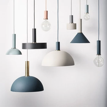 Basit DIY kolye lamba mutfak yemek odası dükkanı süslemeleri kolye ışıkları Modern sanat yaratıcı aydınlatma