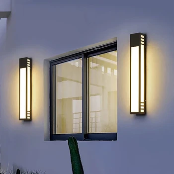 LED dış duvar ışık Modern su geçirmez IP65 villa sundurma bahçe veranda exterio duvar lambası 110 V 220 V veranda teras ışık