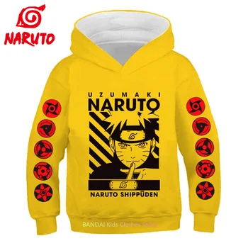 Anime Naruto Hoodie çocuk giyim Kız Erkek Bebek Giysileri Sonbahar Sıcak Tişörtü Mont Karikatür Giysileri Hoodie 2023