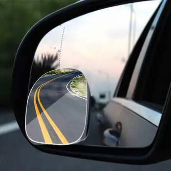 2 Adet/takım Dikiz Aynası Yüksek Netlik Geniş Açı Mini 360 Derece Dikiz Dışbükey Ayna Araba için