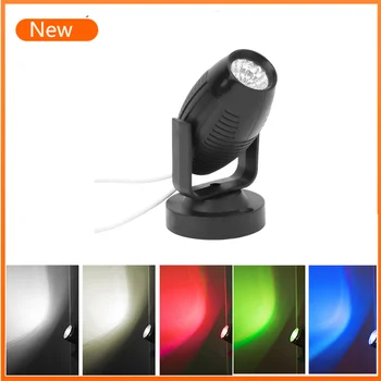 RGB 3W Led gömme dolap Mini Spot ışık 85-265V LED sahne Spot 360 Derece Parti Dans Pisti Spot disko Dj İçin