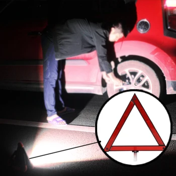 Araba Acil Arıza üçgen reflektör Kırmızı Güvenlik Tehlike Tripod Katlanmış Dur Işareti Reflektör reflectante Katlanabilir Gece Yol