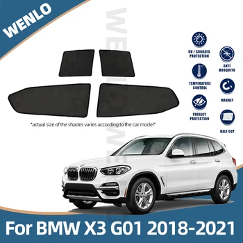 BMW için X3 G01 2018-2021 manyetik araba perdesi güneş gölge araba pencere gölgeliği araba styling