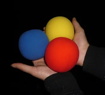 20 adet Süper Sünger Topu (Dia 8 cm, Kırmızı/Mavi/Sarı Mevcut) sihirli Hileler Sahne Yakın Çekim Hile Prop Görünen / Ufuk Magia