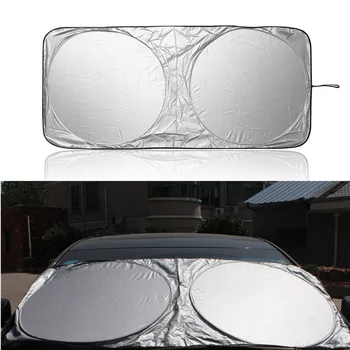 59 * 27.5 İnç Araba Pencere Güneşlik Güneş Gölge Siperliği Cam Kapak Otomatik Anti Kar Buz Cam Güneşlik 150 * 70CM