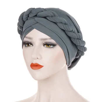 Bayan Kadın Kanser Şapka Kemo Kap Müslüman Örgü başörtüsü Türban Başkanı Wrap Kapak Ramazan Saç Dökülmesi İslam Şapkalar Arap Moda