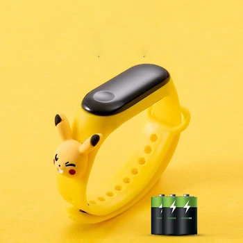 Pokemon Pikachu Led elektronik saat Anime çizgi film bebeği Yaratıcı Öğrenci İzle Su Geçirmez Çocuk Bilezik Çocuklar için