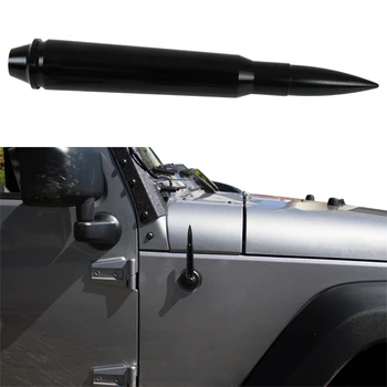 Siyah Bullet Stil Cal Anten Direk Fit İçin Jeep Wrangler JK JL TJ