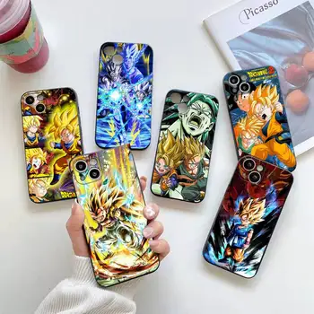 Dragon topu Z Son Goten Anime Telefon kılıfı için iphone 14 Artı 13 12 Mini 11 Pro XS Max X XR Kapak