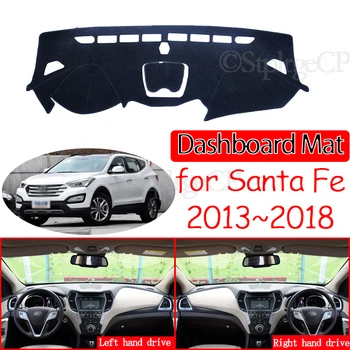 Hyundai Santa Fe 2013 için 2014 2015 2016 2017 2018 DM IX45 Kaymaz Mat Dashboard Kapak Pad Güneşlik Dashmat Halı Aksesuarları