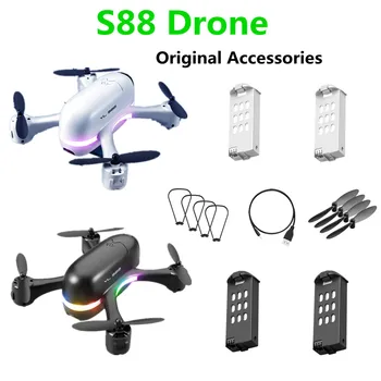 S88 Mini Drone Orijinal Aksesuarları 3.7 V 650mAh Pil Pervane Blade USB Hattı S88 Quadcopter Yedek parça