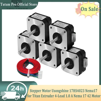 Step Motor Usongshine 17HS4023 Nema17 Titan Ekstruder 4-Lead 1.0 A Nema 17 42 Motor İçin CNC 3D Yazıcı Parçaları