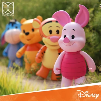 Orijinal Disney kawaii Winnie the Pooh Kaplan Piglet oyuncaklar süs Figürü Bebek çocuklar için doğum günü hediyesi