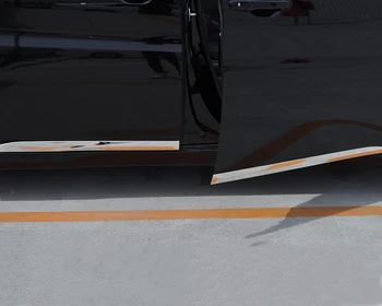 JY 4 adet SUS304 Paslanmaz Çelik Kapı Yan Trim Alt Araba Styling Kapak Sticker Aksesuarları HONDA STEPWGN RP 2015