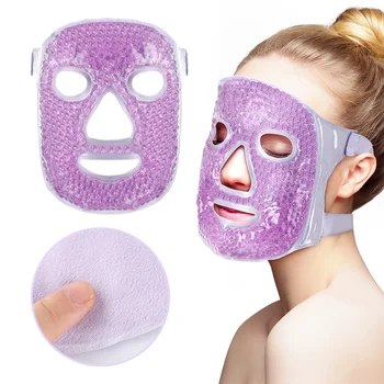Yeniden kullanılabilir Buz Jel Göz Maskesi Soğuk Sıcak Kompres Yüz Güzellik Maskesi Ortadan Kaldırmak Ödem Stres Giderici Koyu Halkalar Sökücü spa masaj aleti
