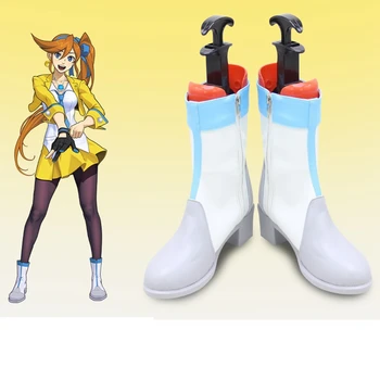 Unisex Anime Çünkü Gyakuten Saiban KitzukiKokone Athena Cykes Cosplay Kostümleri Ayakkabı Çizme Özel boyut